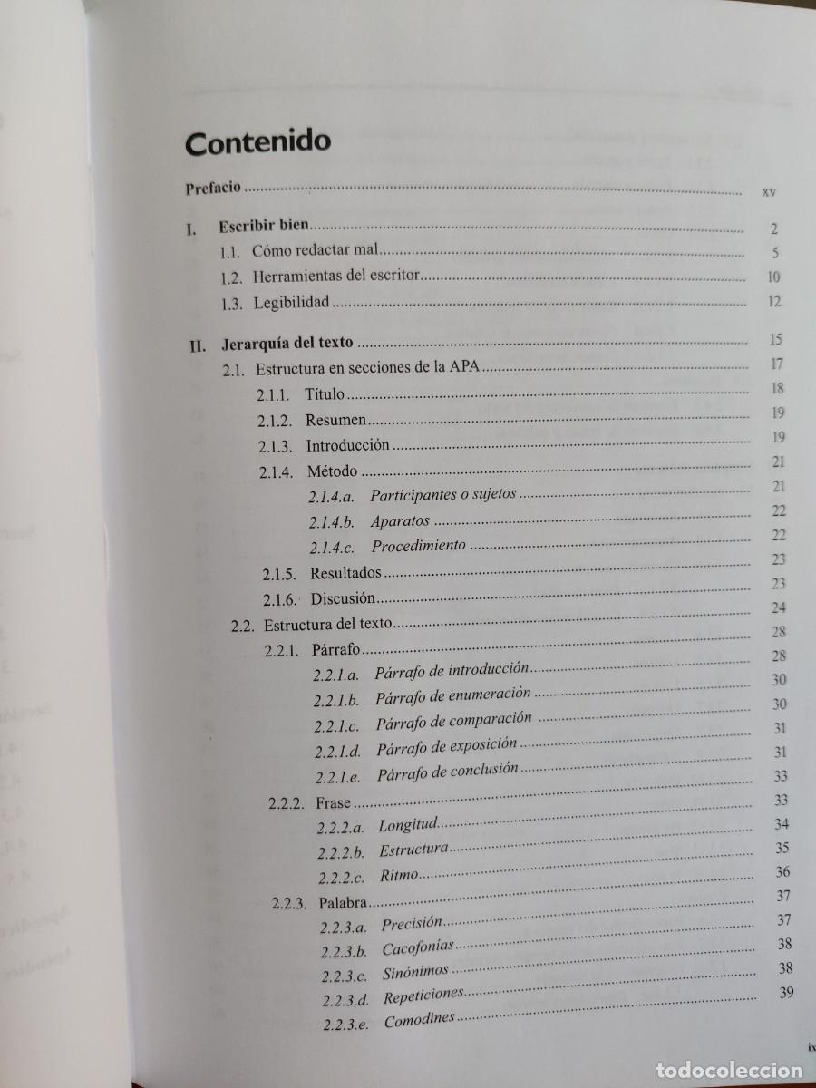 Libros de segunda mano: C&oacute;mo redactar textos cient&iacute;ficos en psicolog&iacute;a y educaci&oacute;n Orfelio G Le&oacute;n - Foto 7