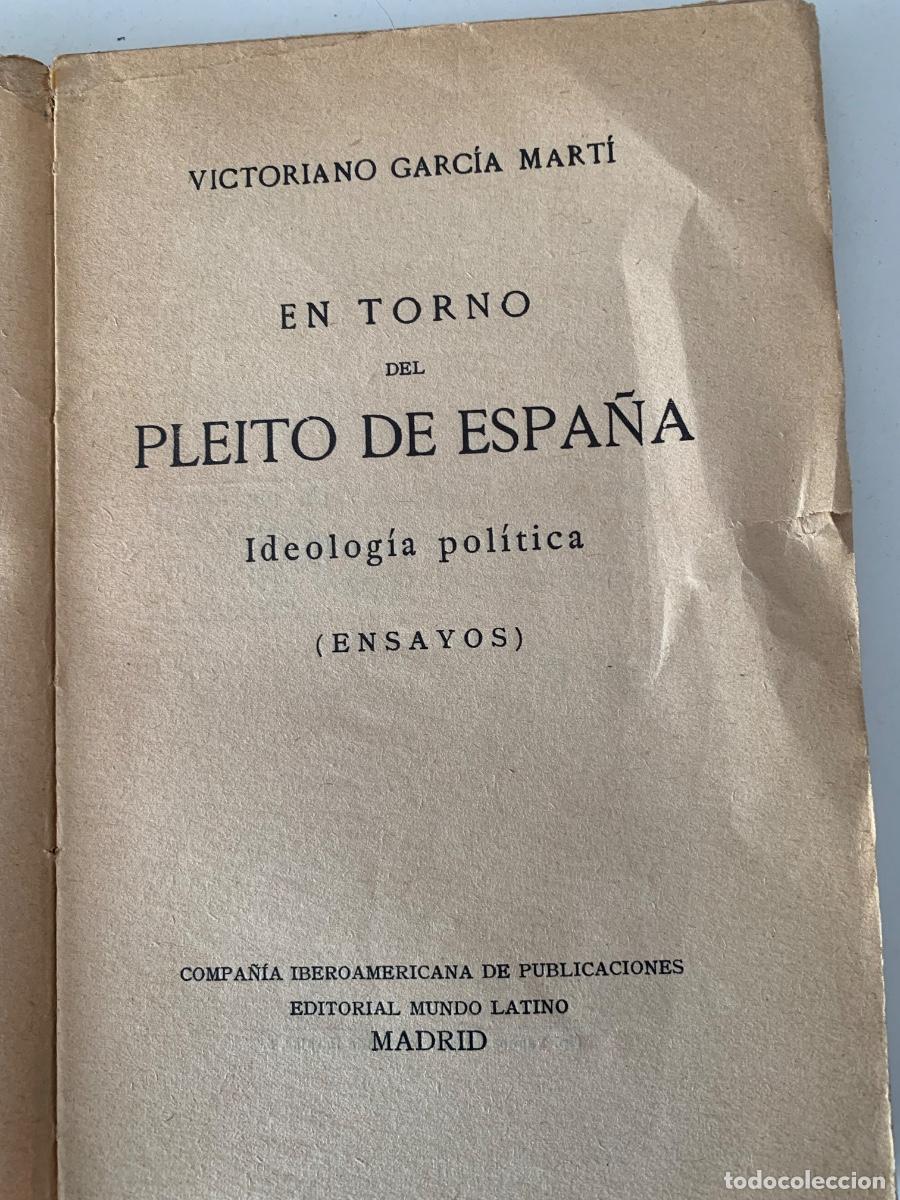 Libros de segunda mano: En torno del pleito de Espa&ntilde;a (Bols 26) - Foto 2