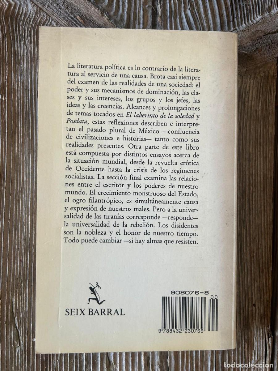 Libros de segunda mano: OCTAVIO PAZ. EL OGRO FILANTR&Ograve;PICO - Foto 3