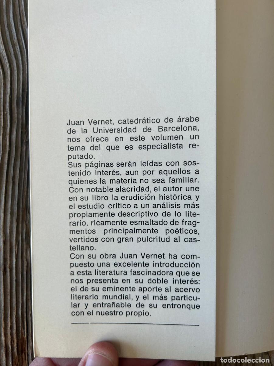 Libros de segunda mano: LITERATURA &Aacute;RABE. JUAN VERNET - Foto 4