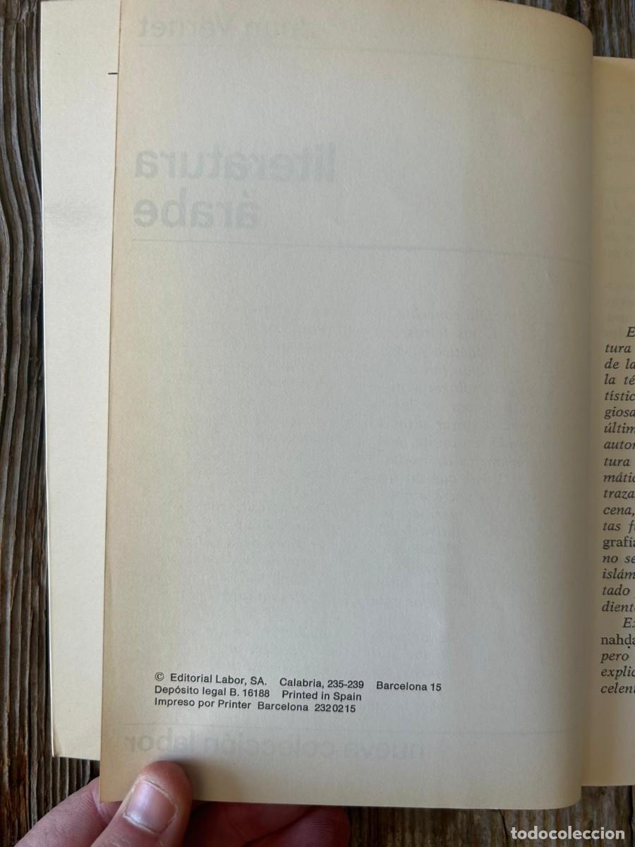 Libros de segunda mano: LITERATURA &Aacute;RABE. JUAN VERNET - Foto 6
