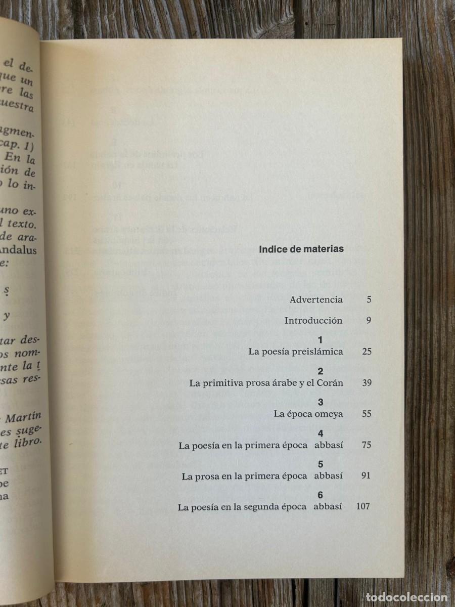 Libros de segunda mano: LITERATURA &Aacute;RABE. JUAN VERNET - Foto 7