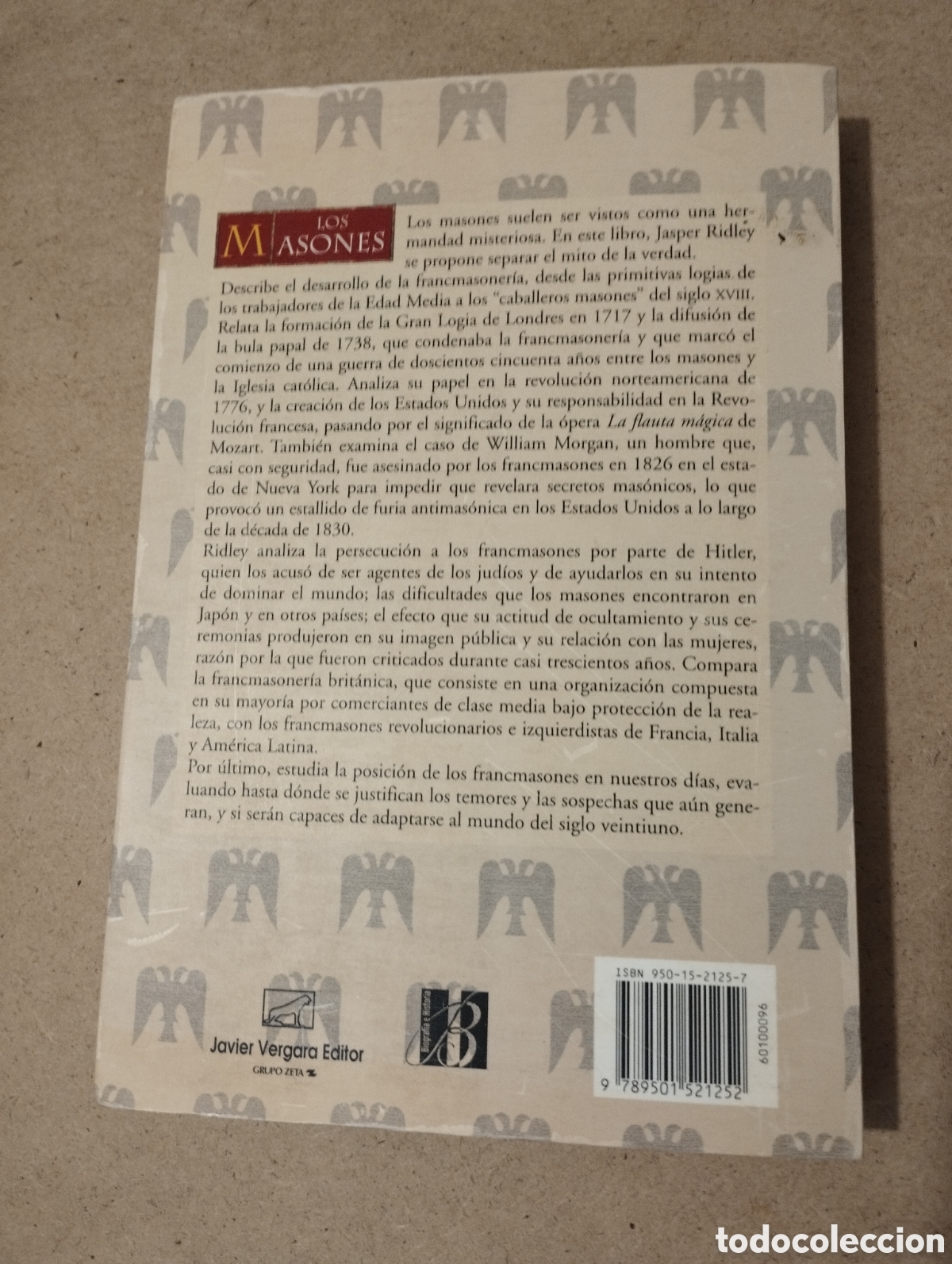 Libros de segunda mano: LOS MASONES (JASPER RIDLEY) - Foto 6