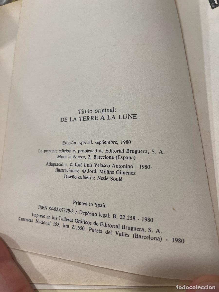 Libros de segunda mano: Libro De la tierra a la Luna | Julio Verne | 1980 - Foto 3
