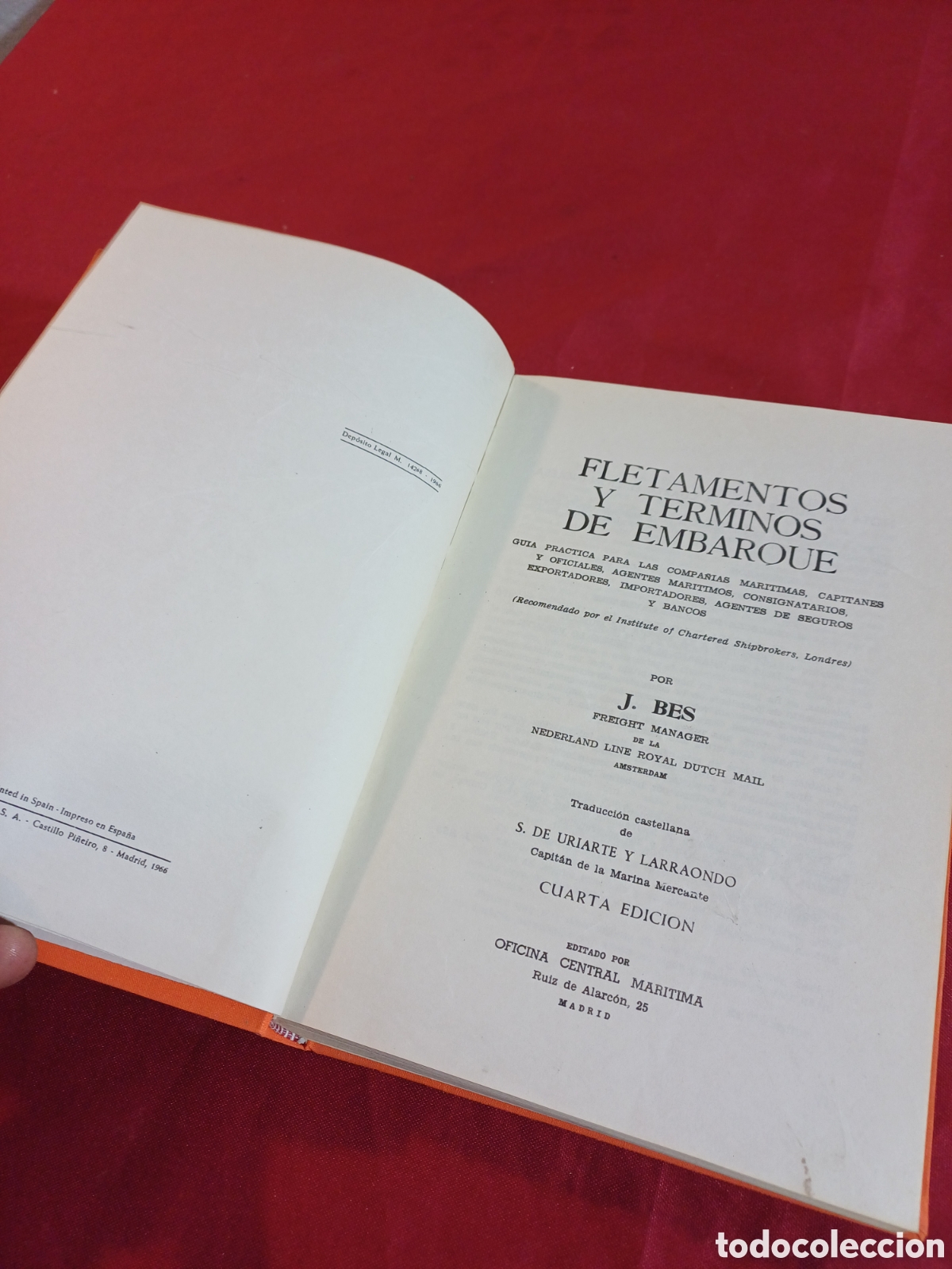 Libros de segunda mano: LIBRO, FLETAMENTOS Y TERMINOS DE EMBARQUE, OFICINA CENTRAL MARITIMA, 1966 - Foto 4