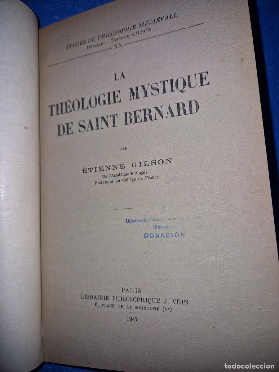Livres d'occasion: THEOLOGIE MYSTIQUE DE SAINT BERNARD, ETTIENE GILSON