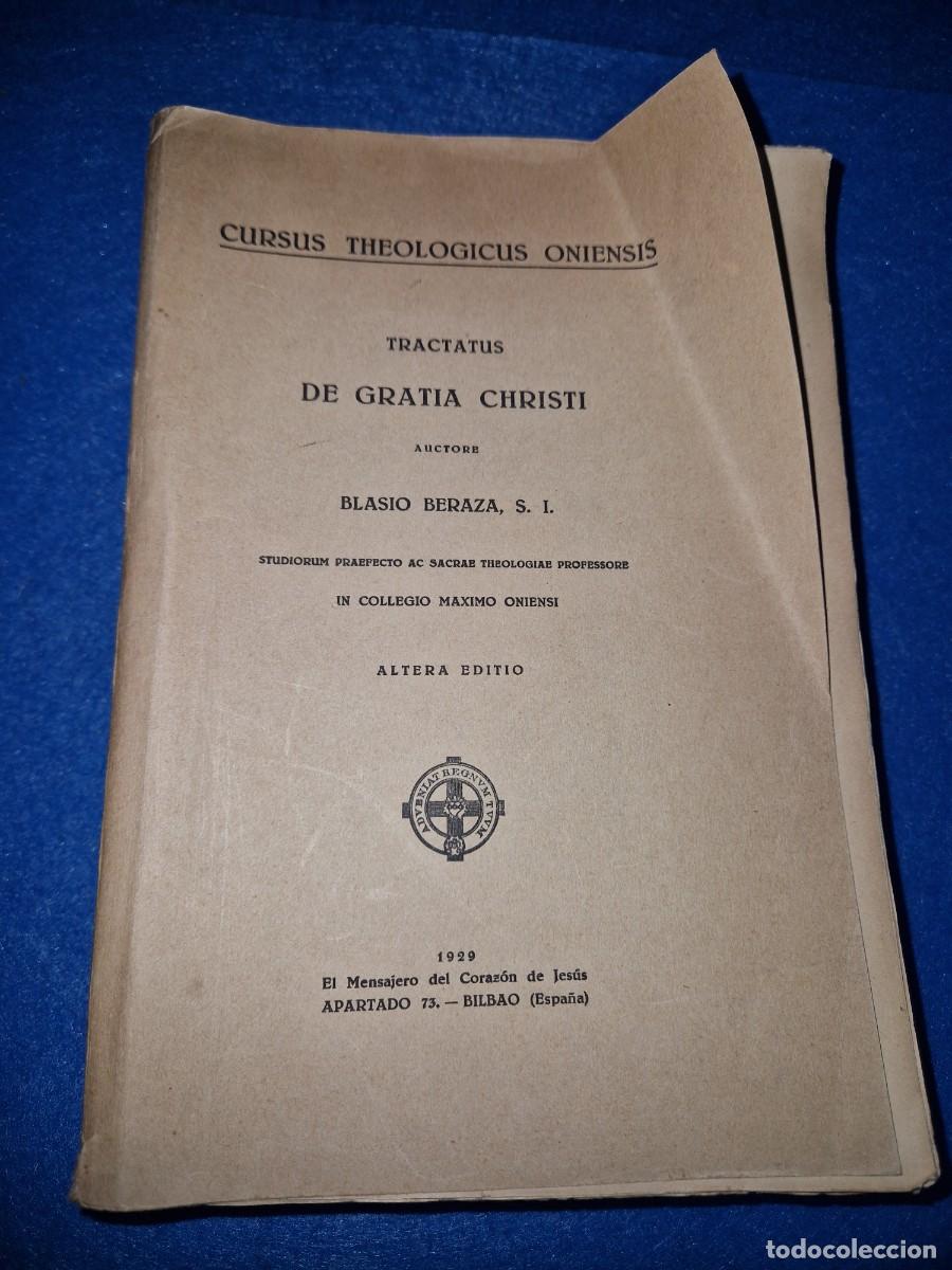Livres d'occasion: CURSUS THEOLOGICUS ONIENSIS TRACTATUS DE GRATIA CHRISTI - BLASIO BERAZA