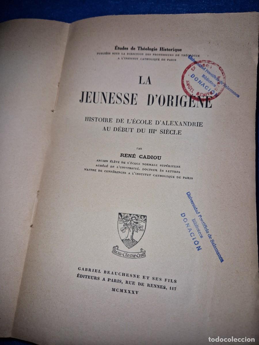 Libros de segunda mano: LA JEUNESSE DORIGENE RENE CADIOU - Foto 2