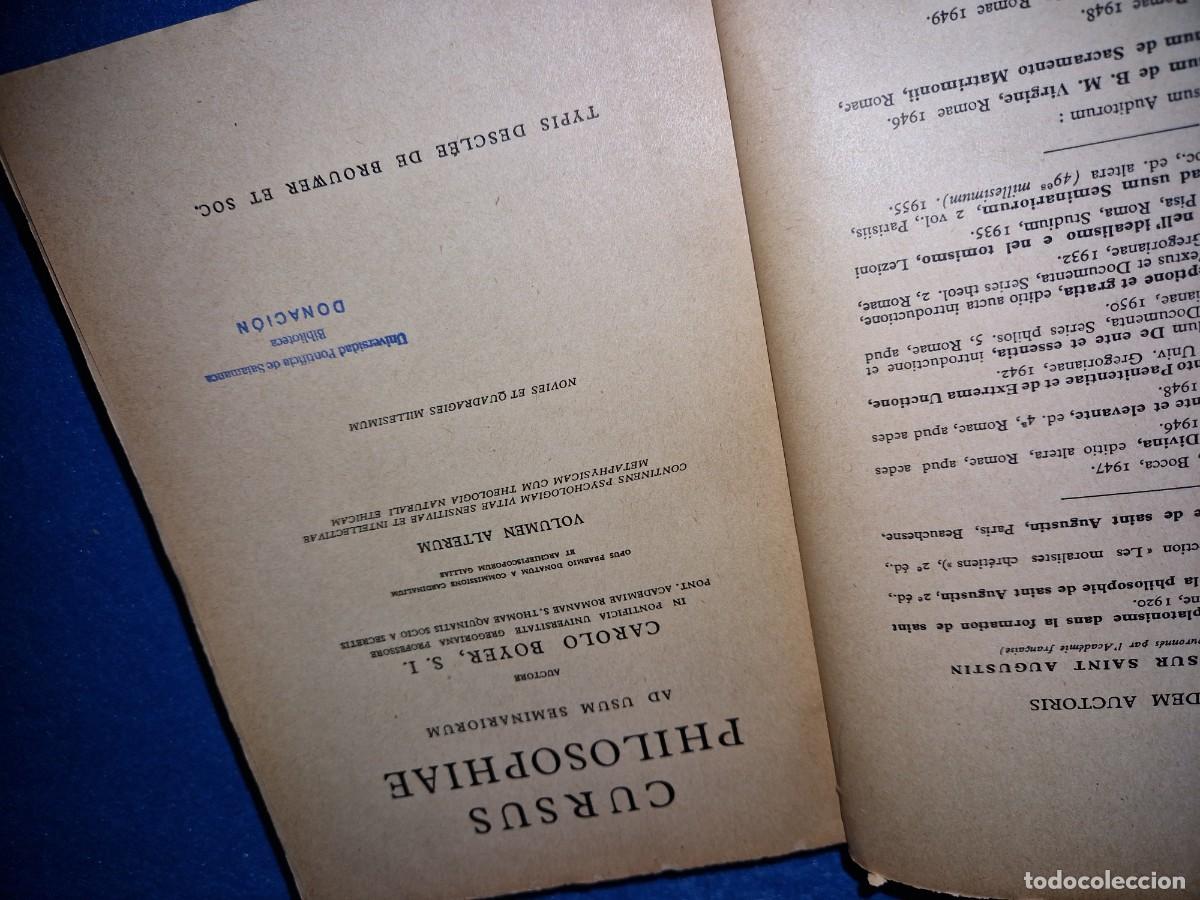 Libros de segunda mano: Cursus Philosophiae VOLUMEN ALTERUM - Foto 2