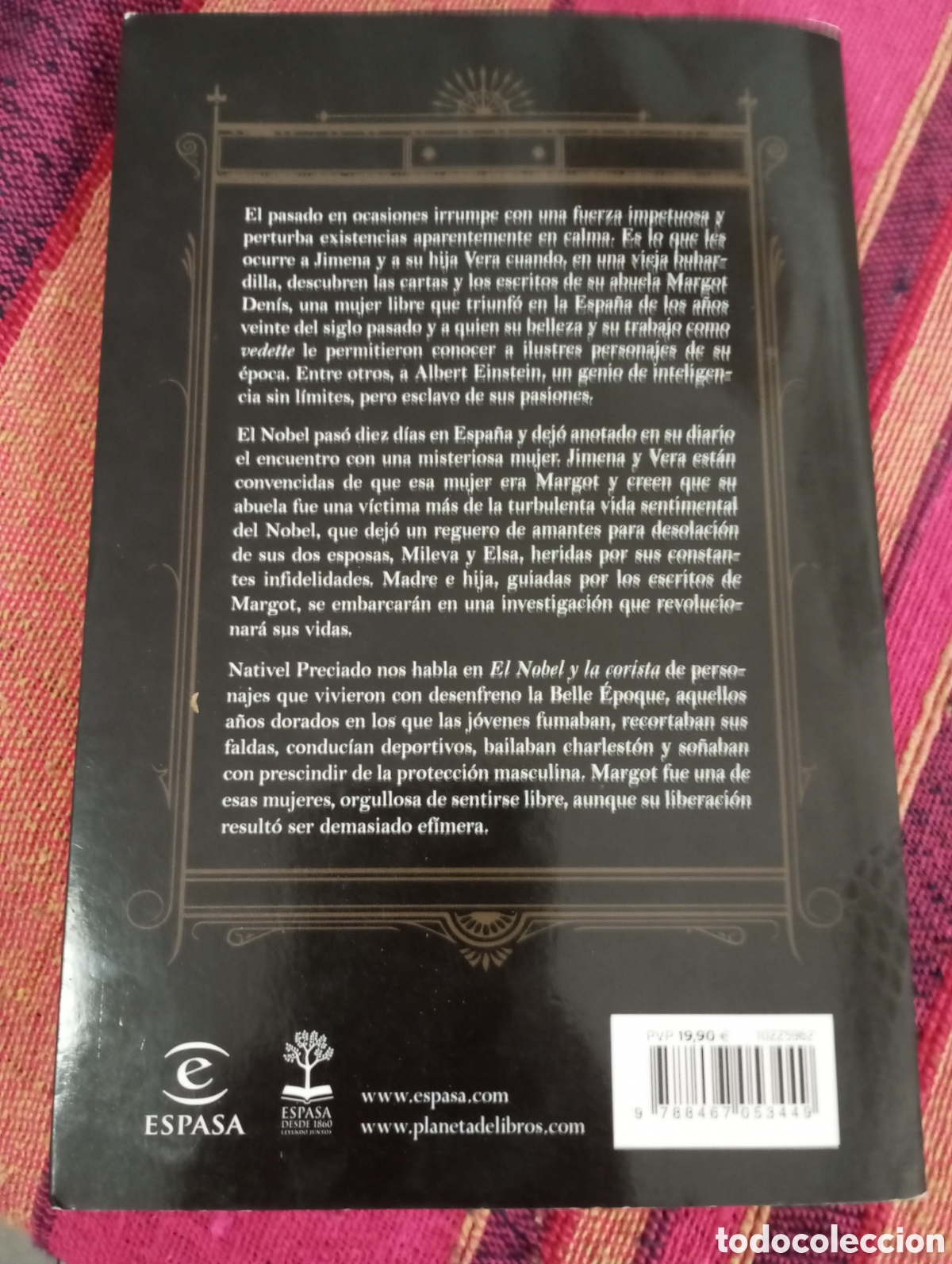 Libros de segunda mano: El nobel y la corista Nativel Preciado Espasa 2019 - Foto 2