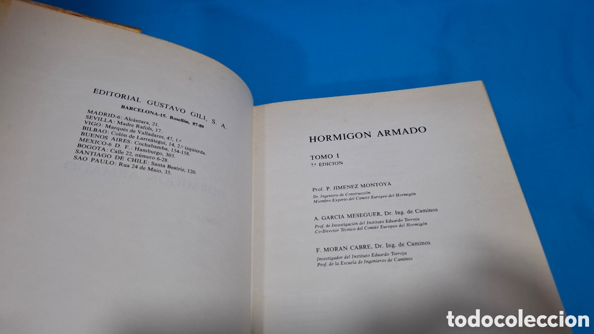 Libros de segunda mano: HORMIG&Oacute;N ARMADO - TOMOS I Y II, 7a EDICI&Oacute;N - Foto 3