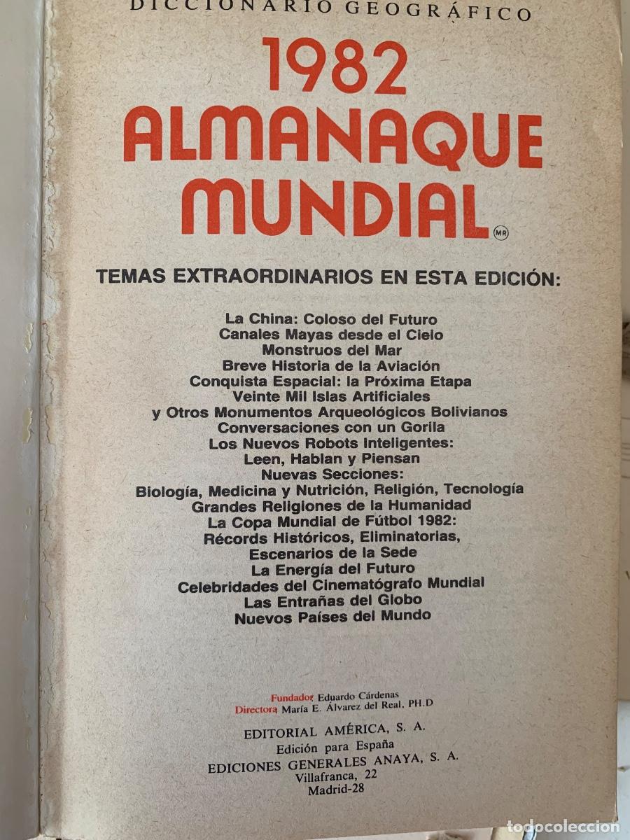 Libros de segunda mano: Almanaque mundial 1982 (Bols 25) - Foto 2