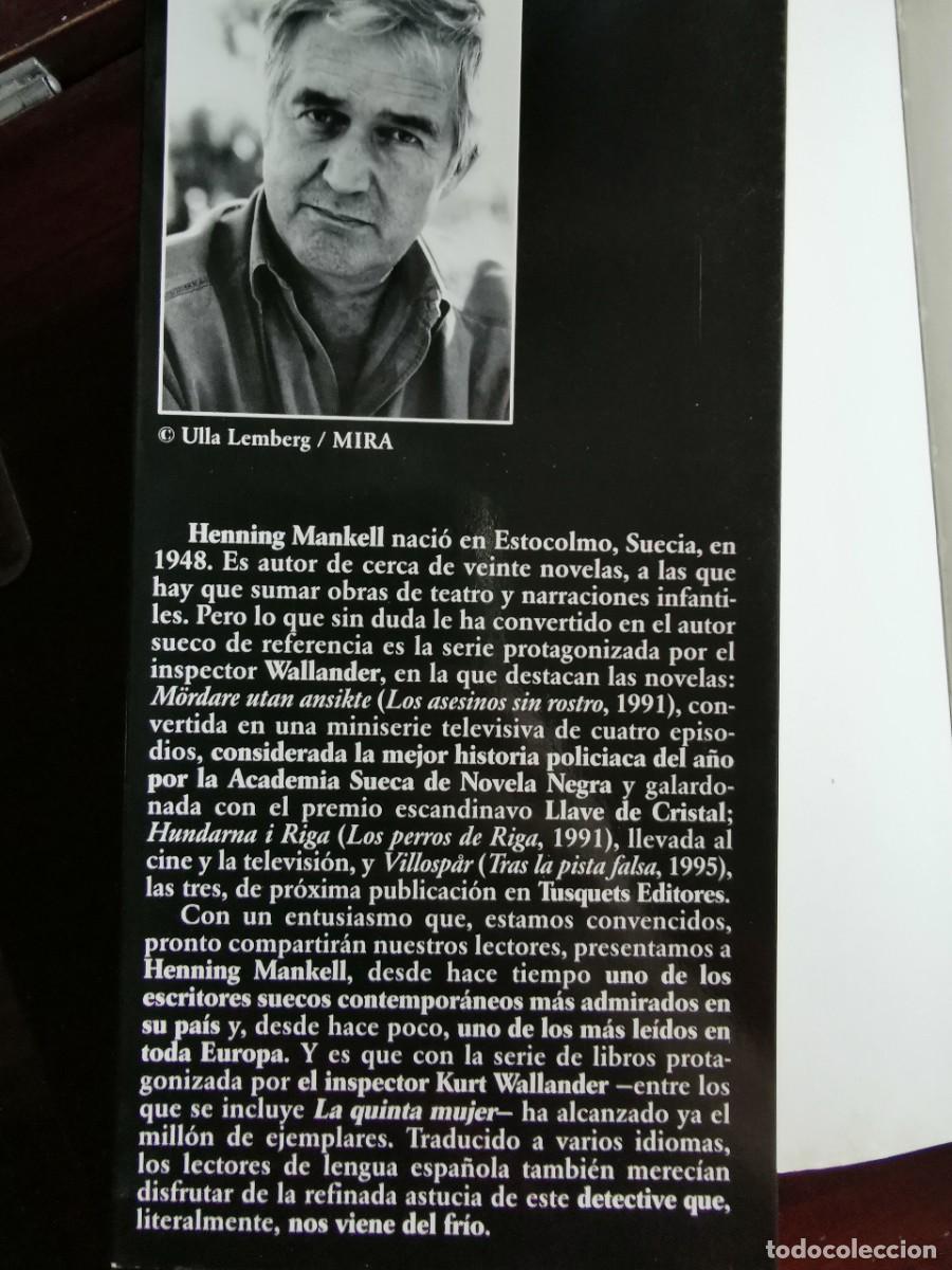 Libros de segunda mano: La quinta mujer (Henning Mankell) - Foto 2