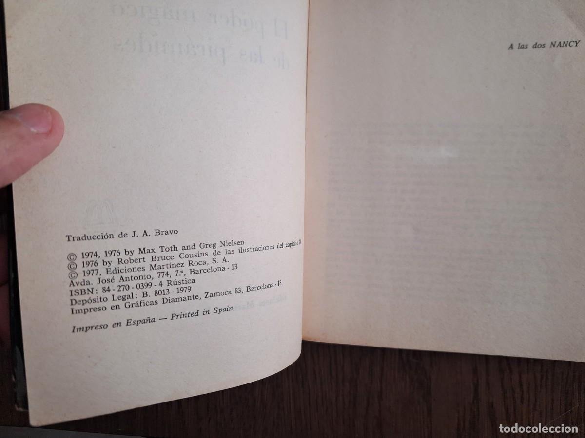 Libros de segunda mano: libro usado, El poder m&aacute;gico de las pir&aacute;mides, Max Toth y Greg Nielsen. ediciones m.r. a&ntilde;o 1979. - Foto 2