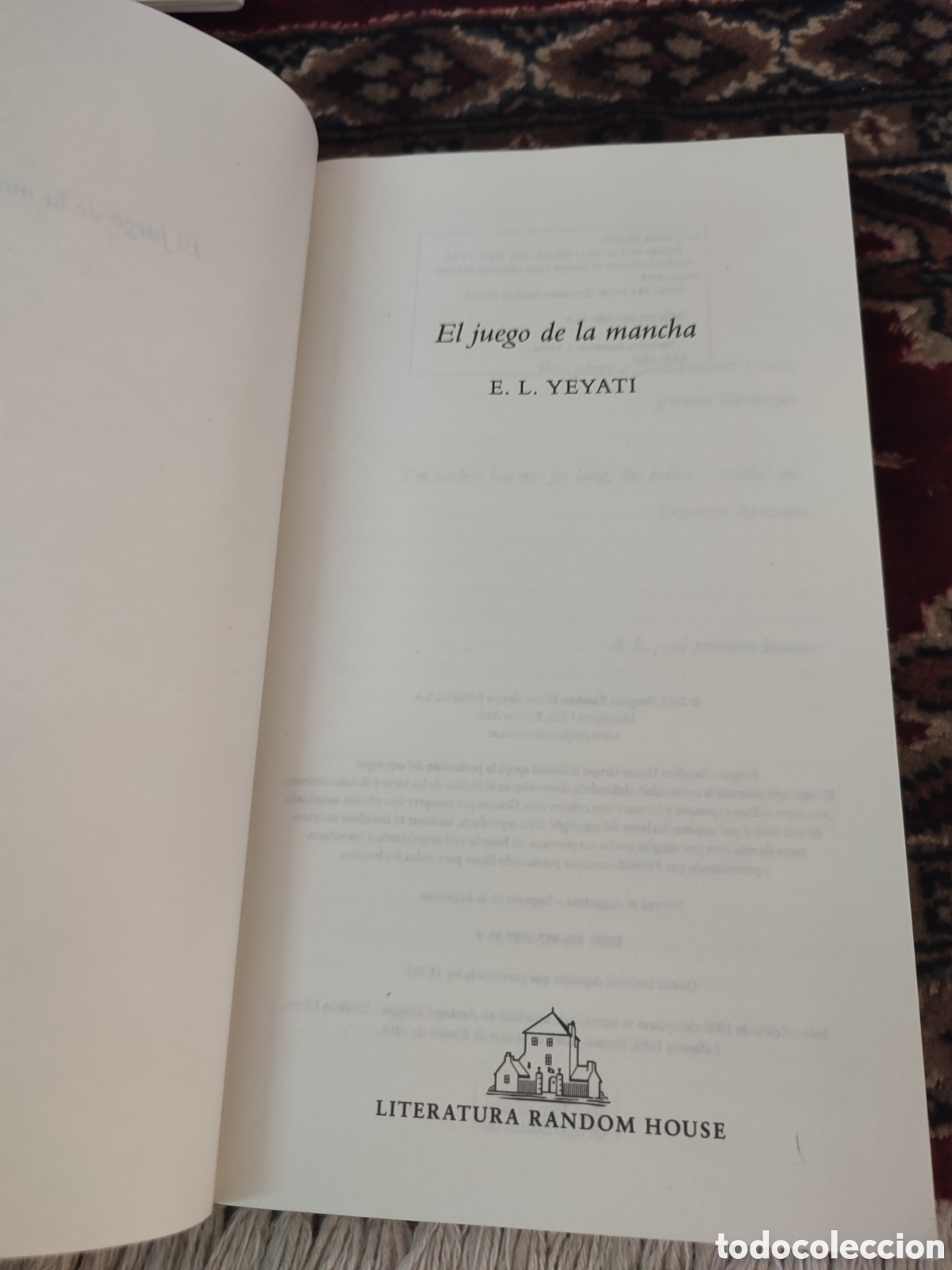 Libros de segunda mano: El juego de Mancha Eduardo Levy Yeyati - Foto 4