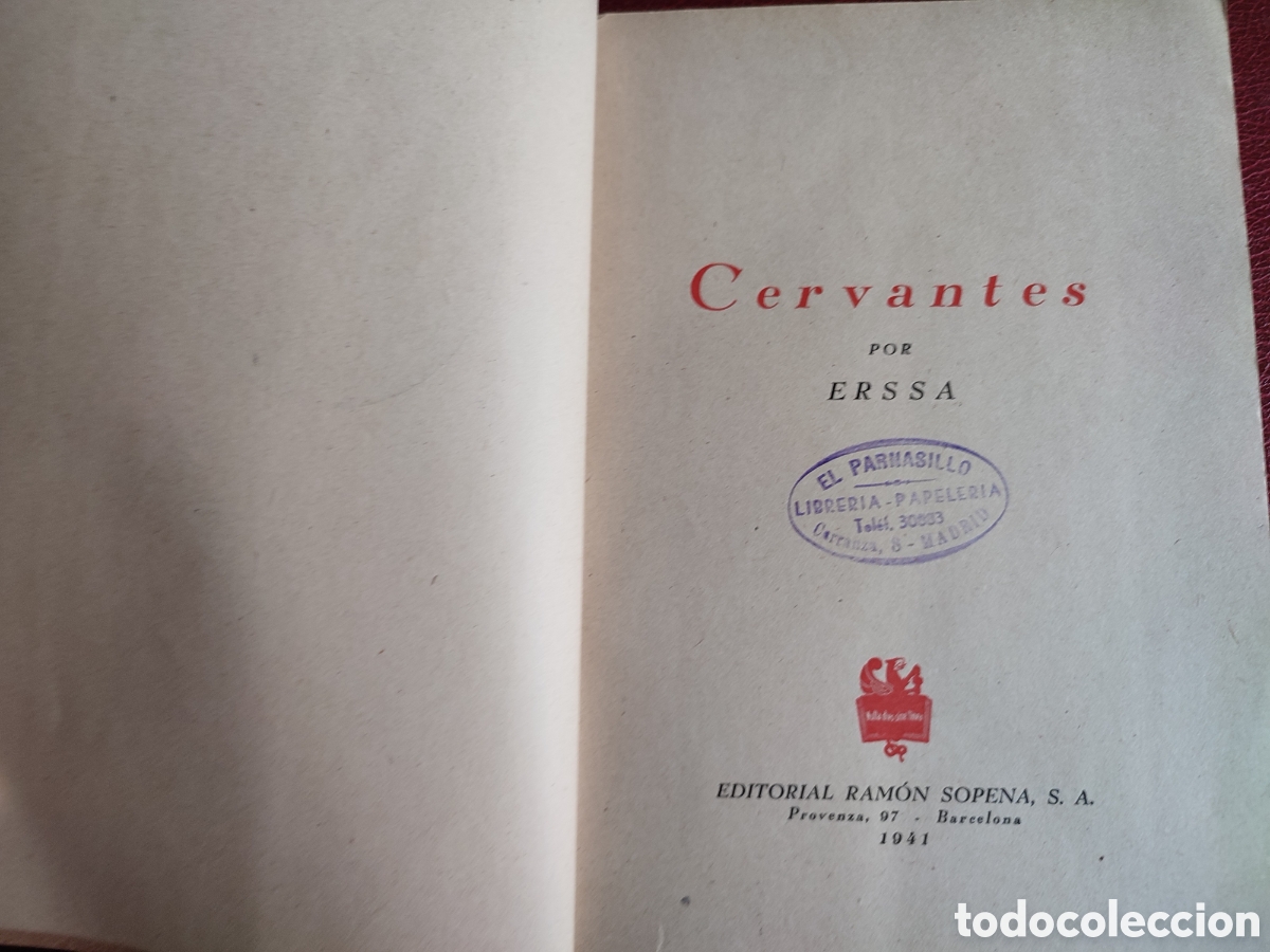 Libros de segunda mano: Libro Cervantes 1941, Editorial Ram&oacute;n Sopena - Foto 2