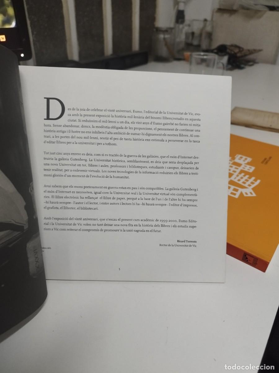 Libros de segunda mano: Llibres i estudis superiors a Vic Eumo Editorial. - Foto 4