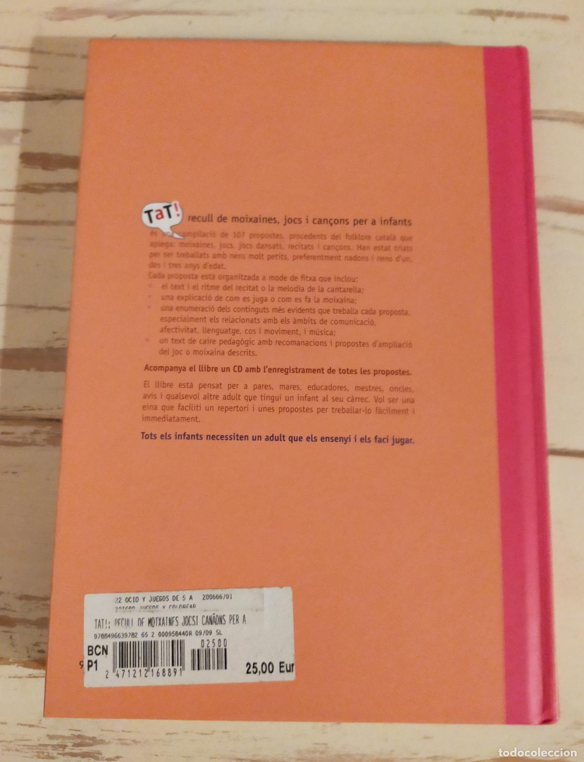 Libros de segunda mano: Recull de moixaines, jocs i can&ccedil;ons per a infants - SIN CD - CATALA - Foto 2