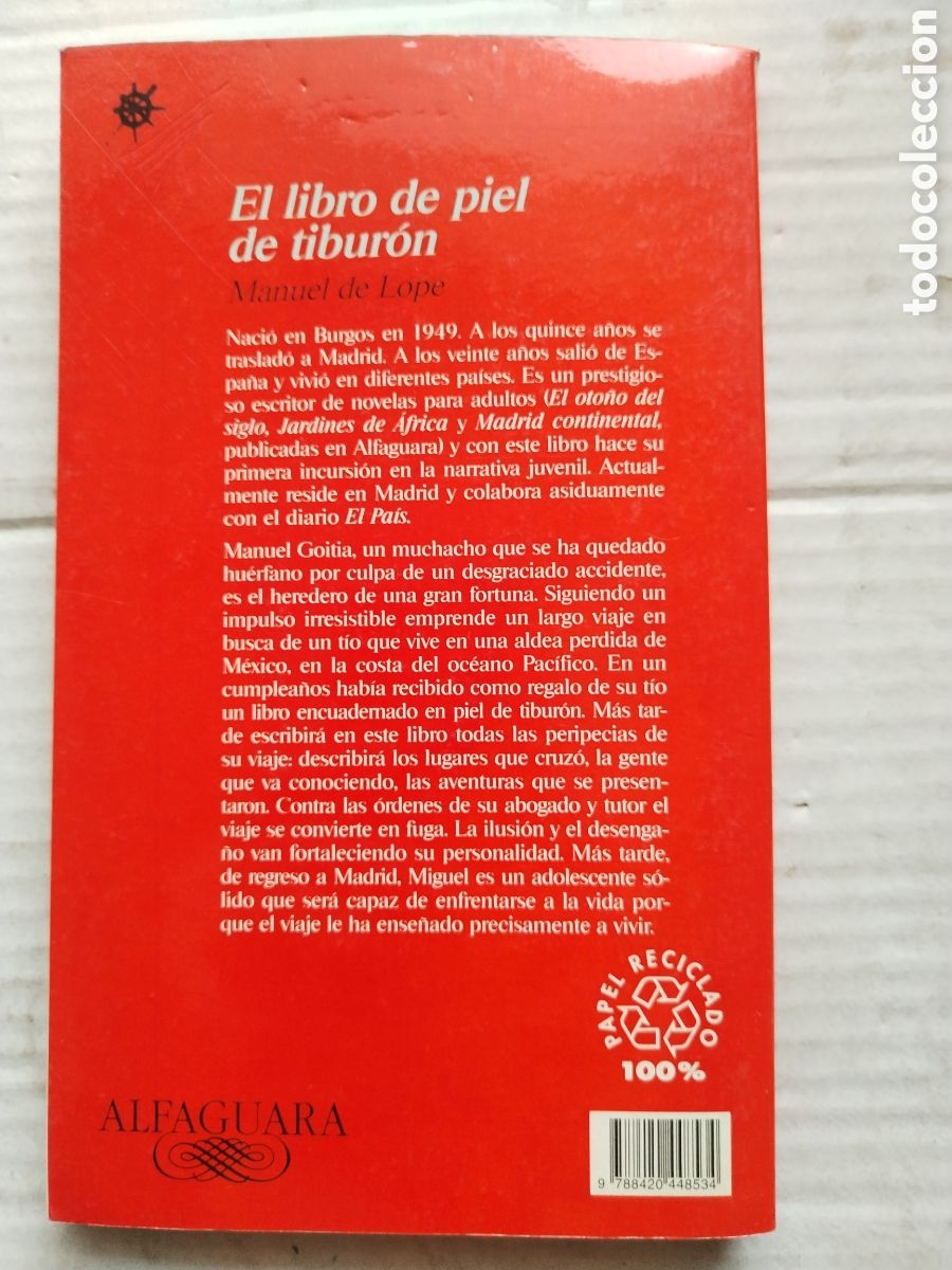Libros de segunda mano: EL LIBRO DE PIEL DE TIBURON/MANUEL DE LOPE - Foto 3