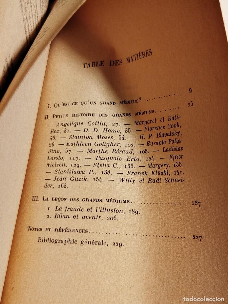 Libros de segunda mano: 1957. Les grands mediums. Robert Amadou. - Foto 3