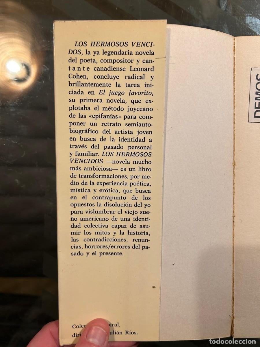 Libros de segunda mano: LOS HERMOSOS VENCIDOS. LEONARD COHEN - Foto 4