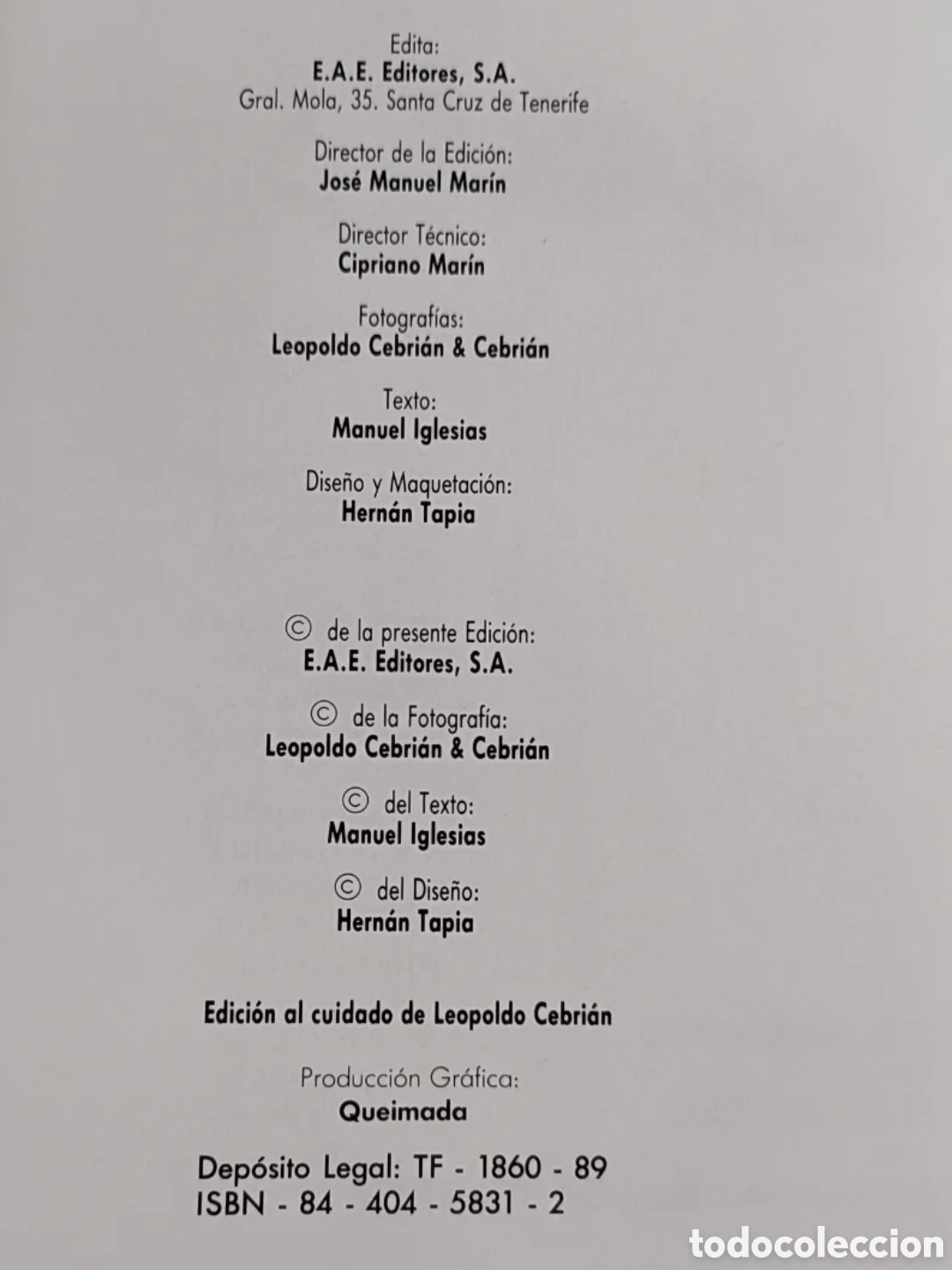 Libros de segunda mano: Carnaval 1989. Leopoldo Cebrian - Foto 2