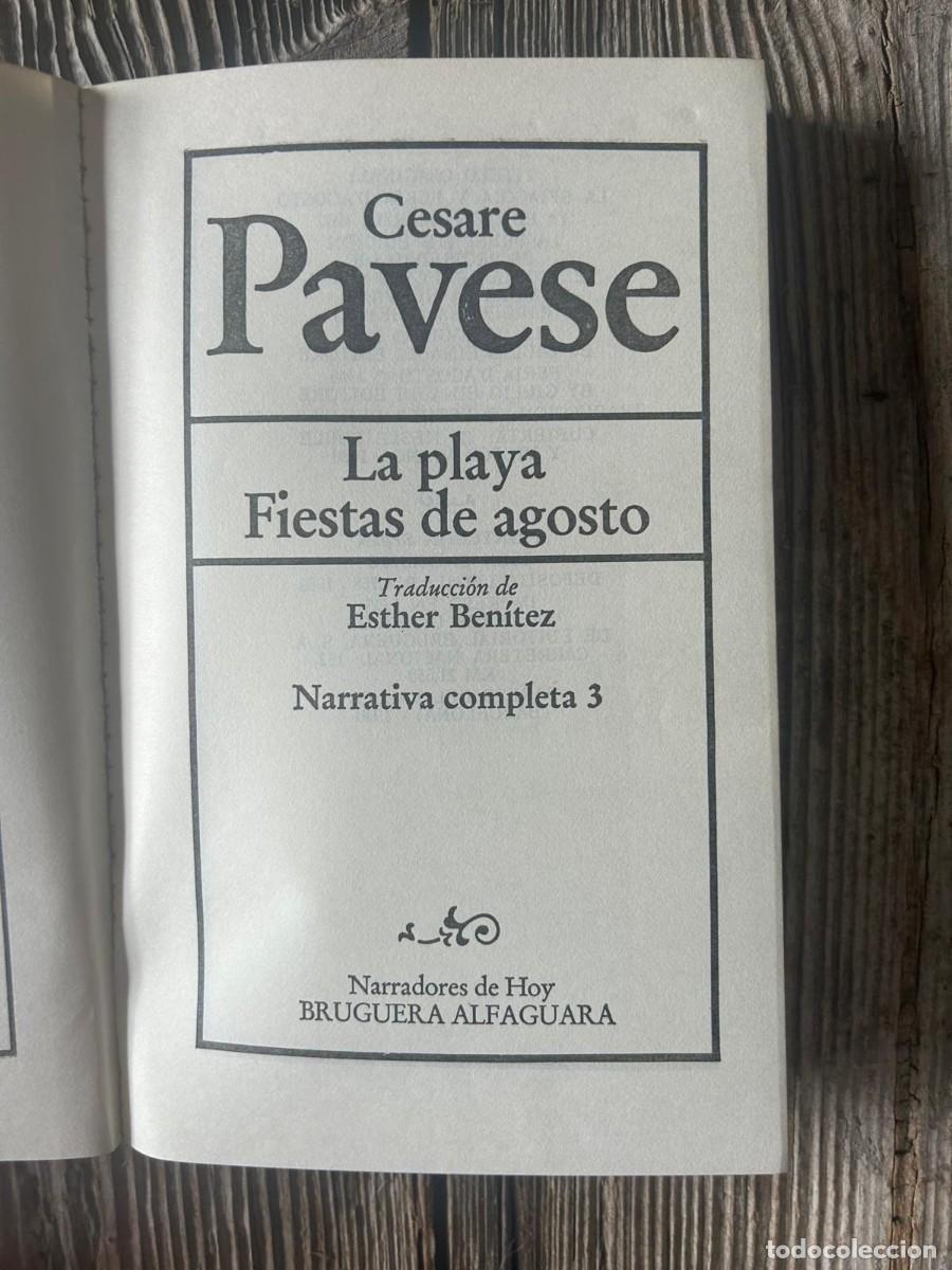 Libros de segunda mano: CESARE PAVESE. LA PLAYA FIESTAS DE AGOSTO - Foto 5