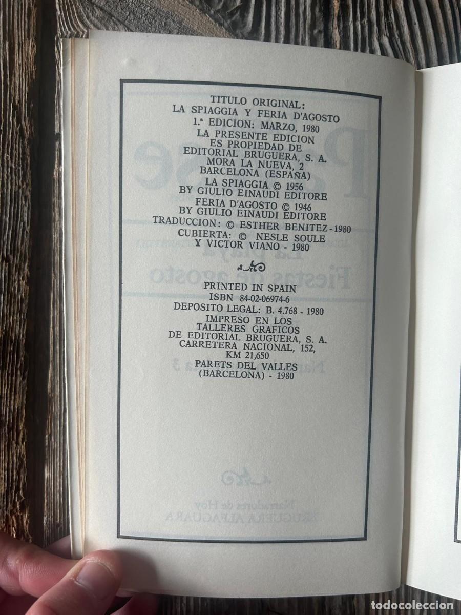 Libros de segunda mano: CESARE PAVESE. LA PLAYA FIESTAS DE AGOSTO - Foto 6