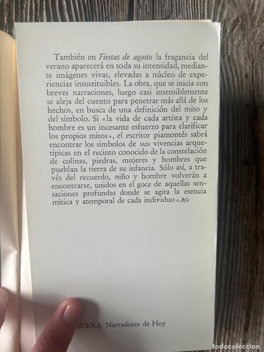 Libros de segunda mano: CESARE PAVESE. LA PLAYA FIESTAS DE AGOSTO - Foto 9