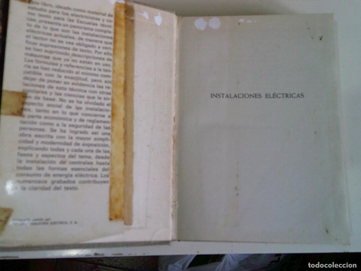 Libros de segunda mano: Instalaciones el&eacute;ctricas G. Castelfranchi - Foto 3