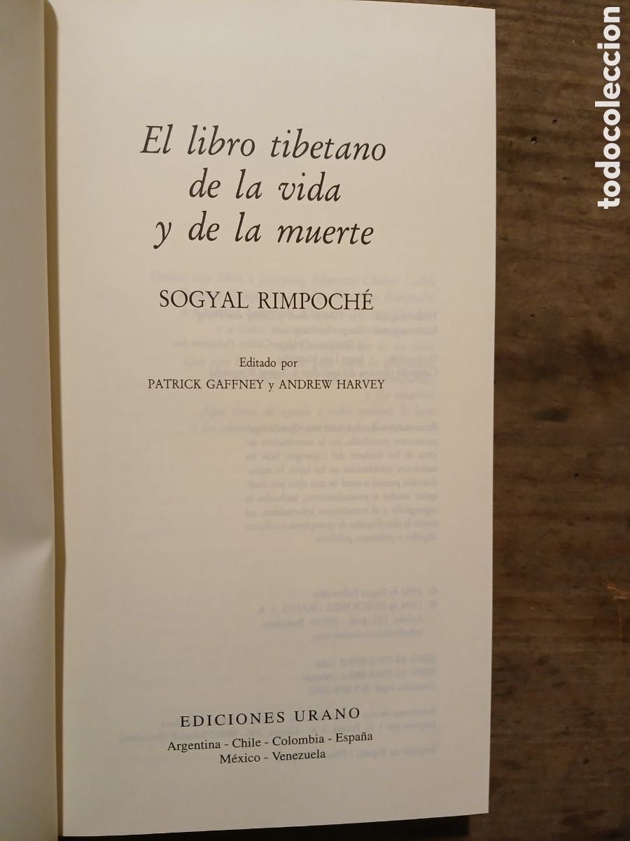 Libros de segunda mano: El libro tibetano de la vida y la muerte. Sogyal Rimpoch&eacute;. - Foto 3