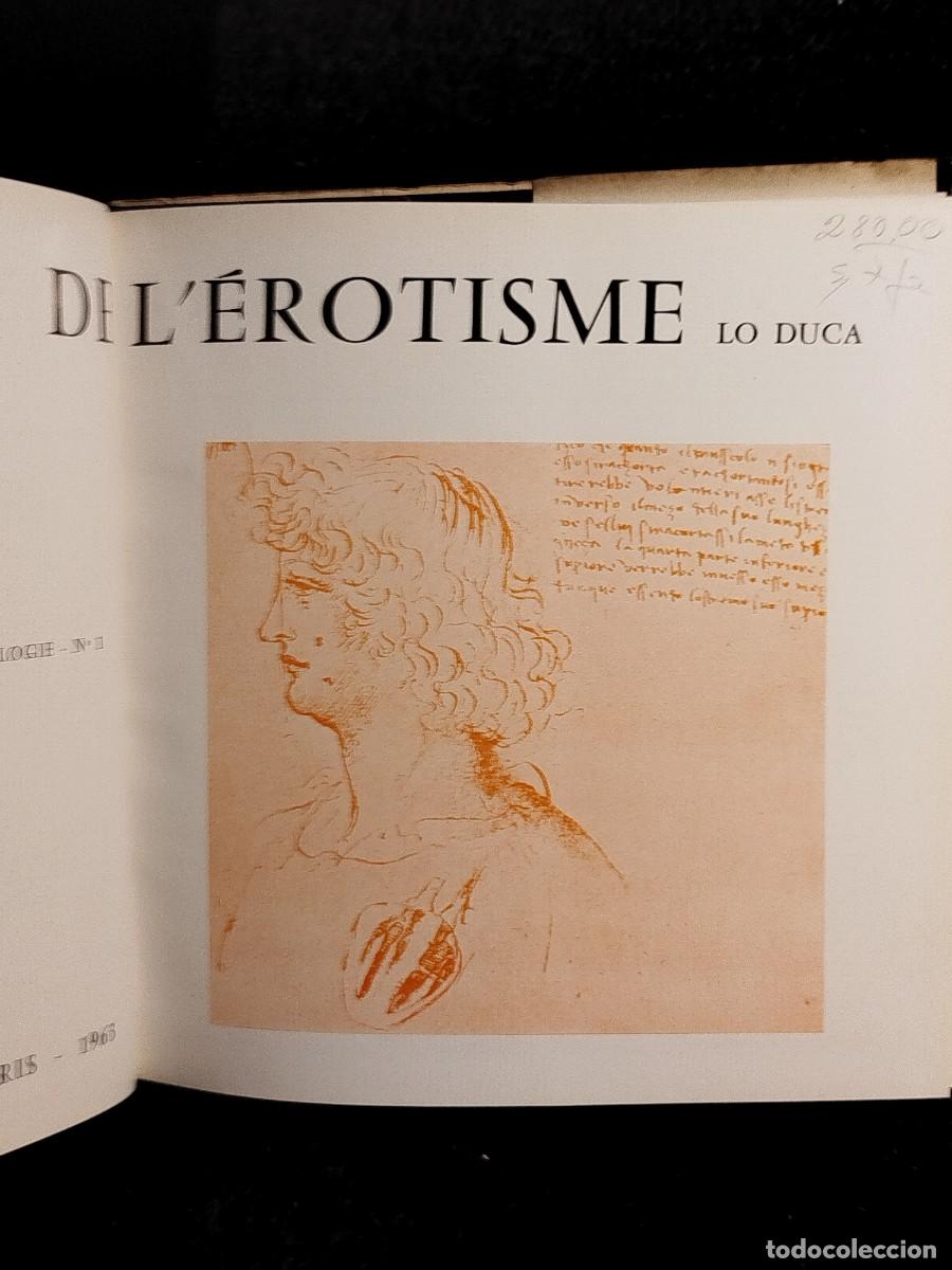 Libros de segunda mano: 1963. Histoire de lerotisme. Lo Duca. - Foto 2