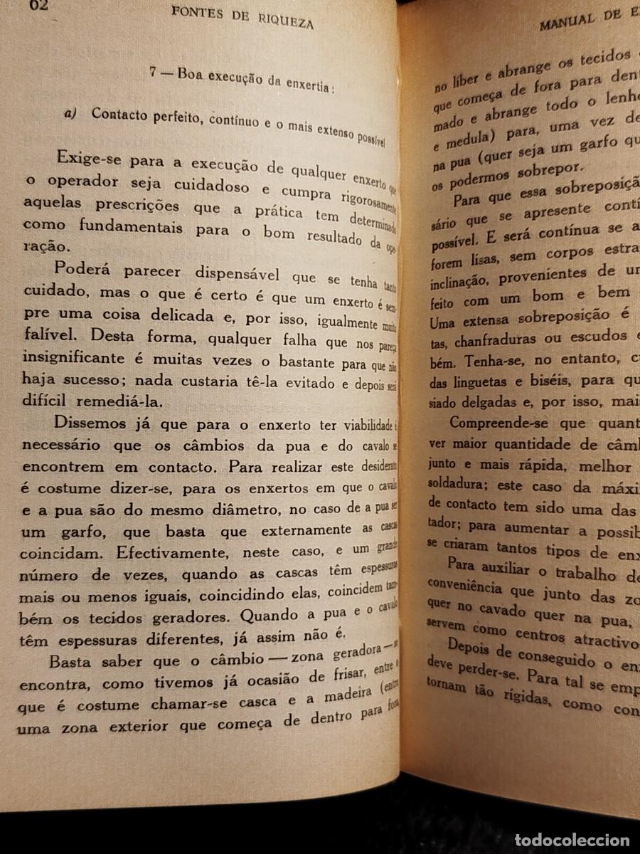 Libros de segunda mano: 1957. Manual de enxertia. Coelho Marques. - Foto 9