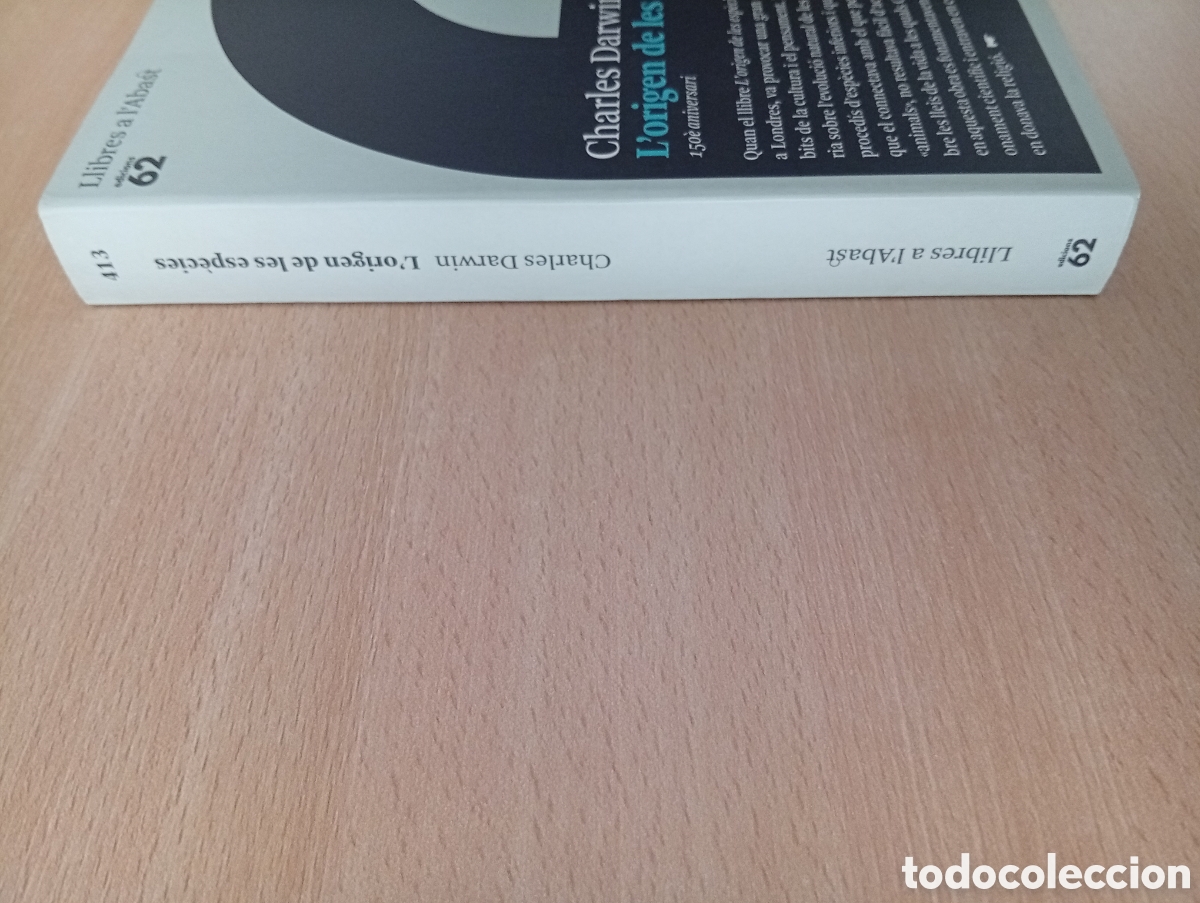 Libros de segunda mano: LORIGEN DE LES ESP&Egrave;CIES. Charles Darwin - Foto 3