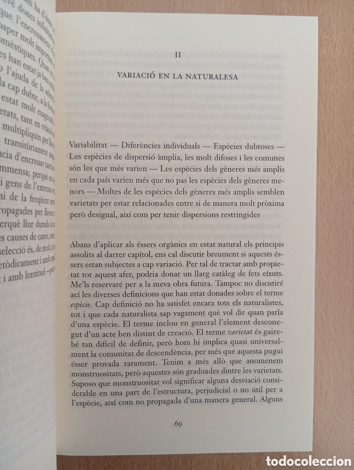 Libros de segunda mano: LORIGEN DE LES ESP&Egrave;CIES. Charles Darwin - Foto 9