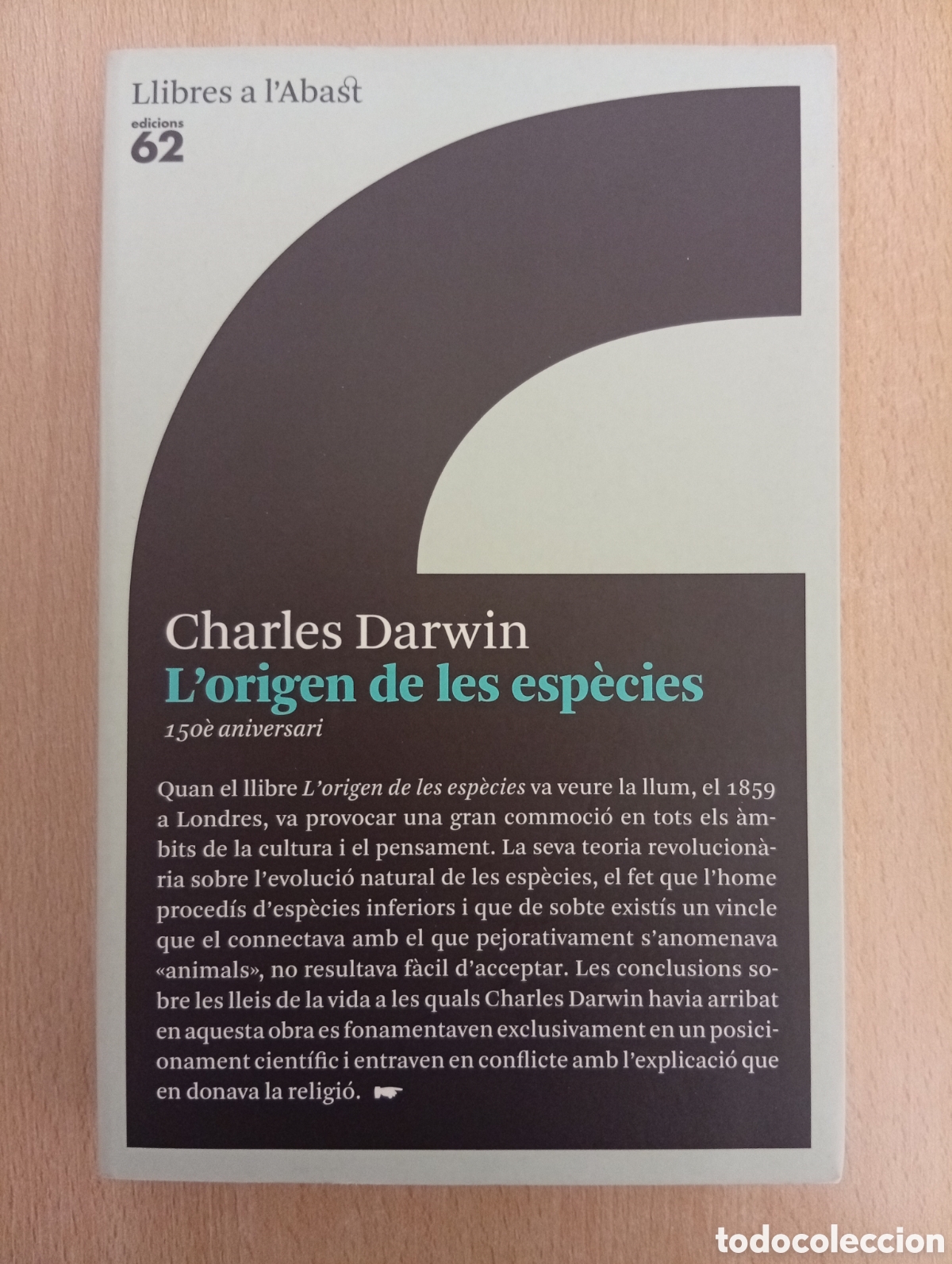 Libros de segunda mano: LORIGEN DE LES ESP&Egrave;CIES. Charles Darwin - Foto 1