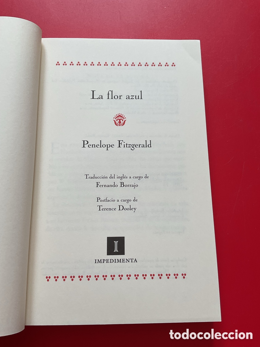Libros de segunda mano: LA FLOR AZUL. PENELOPE FITZGERALD. IMPEDIMENTA. - Foto 6