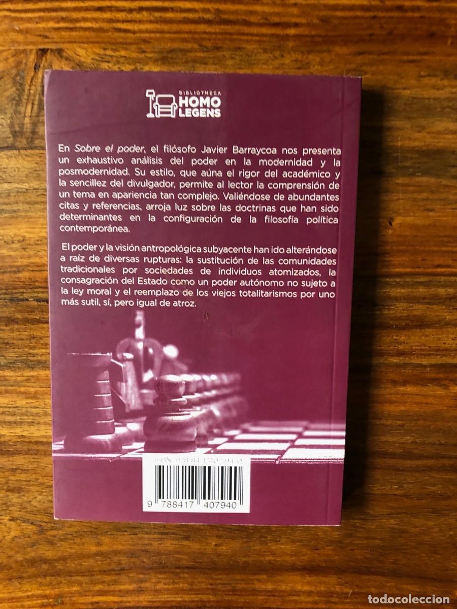 Libros de segunda mano: Sobre el poder. Javier Barraycoa. Homo Legens - Foto 2