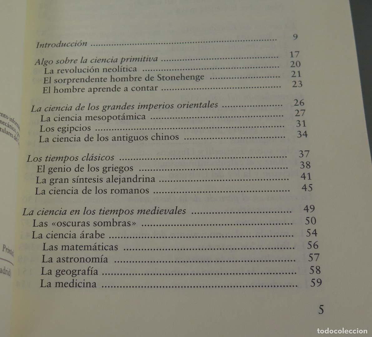Libros de segunda mano: Historia sencilla de la ciencia Jos&eacute; Luis Comellas - Foto 2