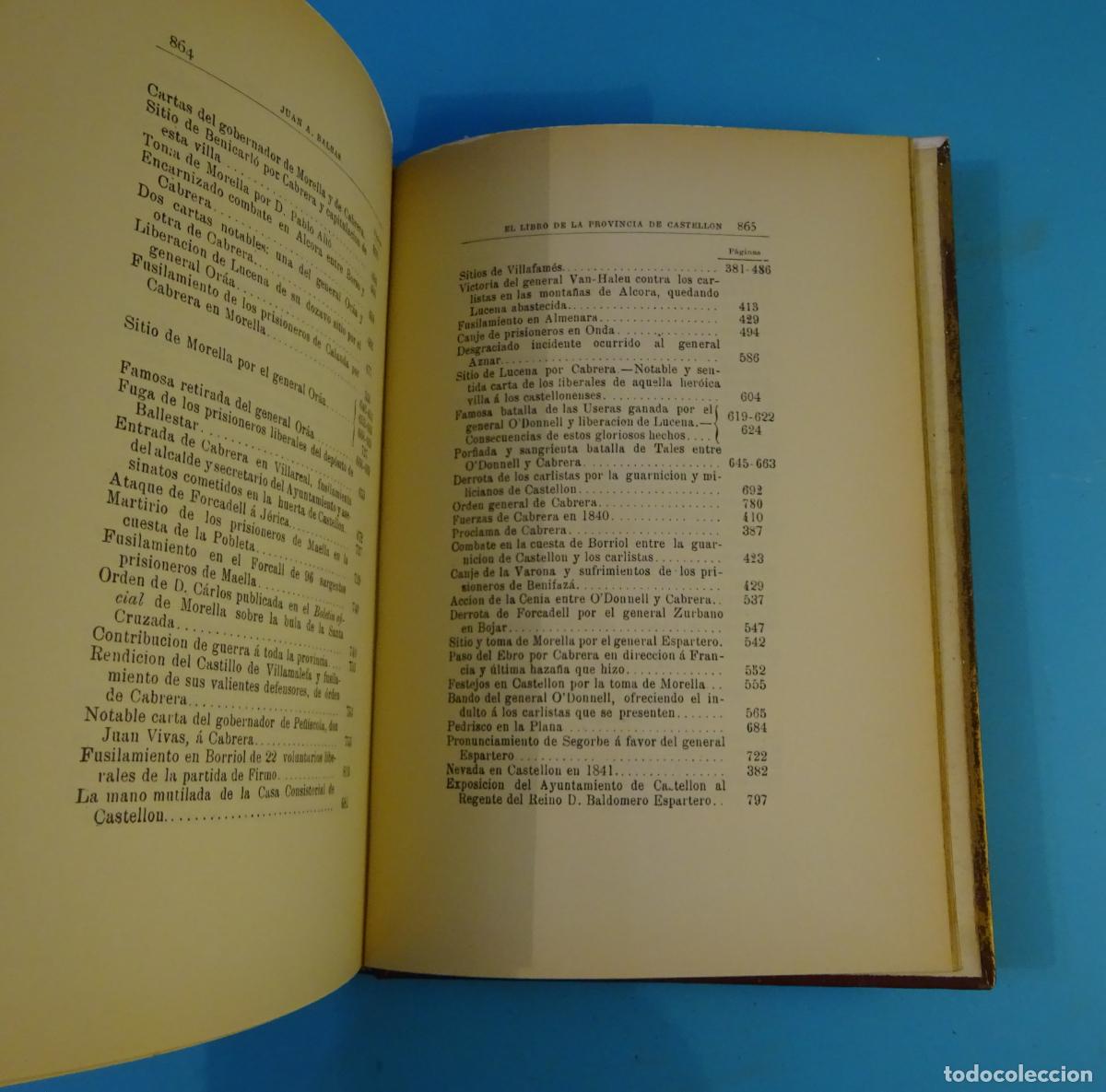 Libros de segunda mano: EL LIBRO DE LA PROVINCIA DE CASTELL&Oacute;N. JUAN A. BALB&Aacute;S. FACS&Iacute;MIL DE 1987 DEL LIBRO DE 1892 - Foto 9