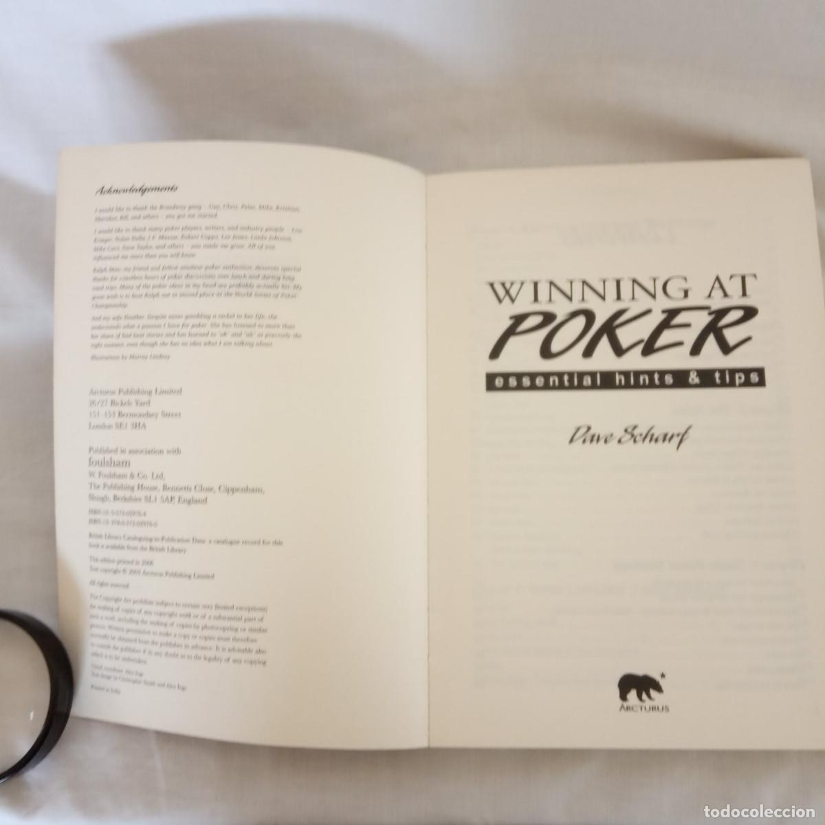 Libros de segunda mano: Wining at Poker - Dave Scharf (en ingl&eacute;s) - Foto 3