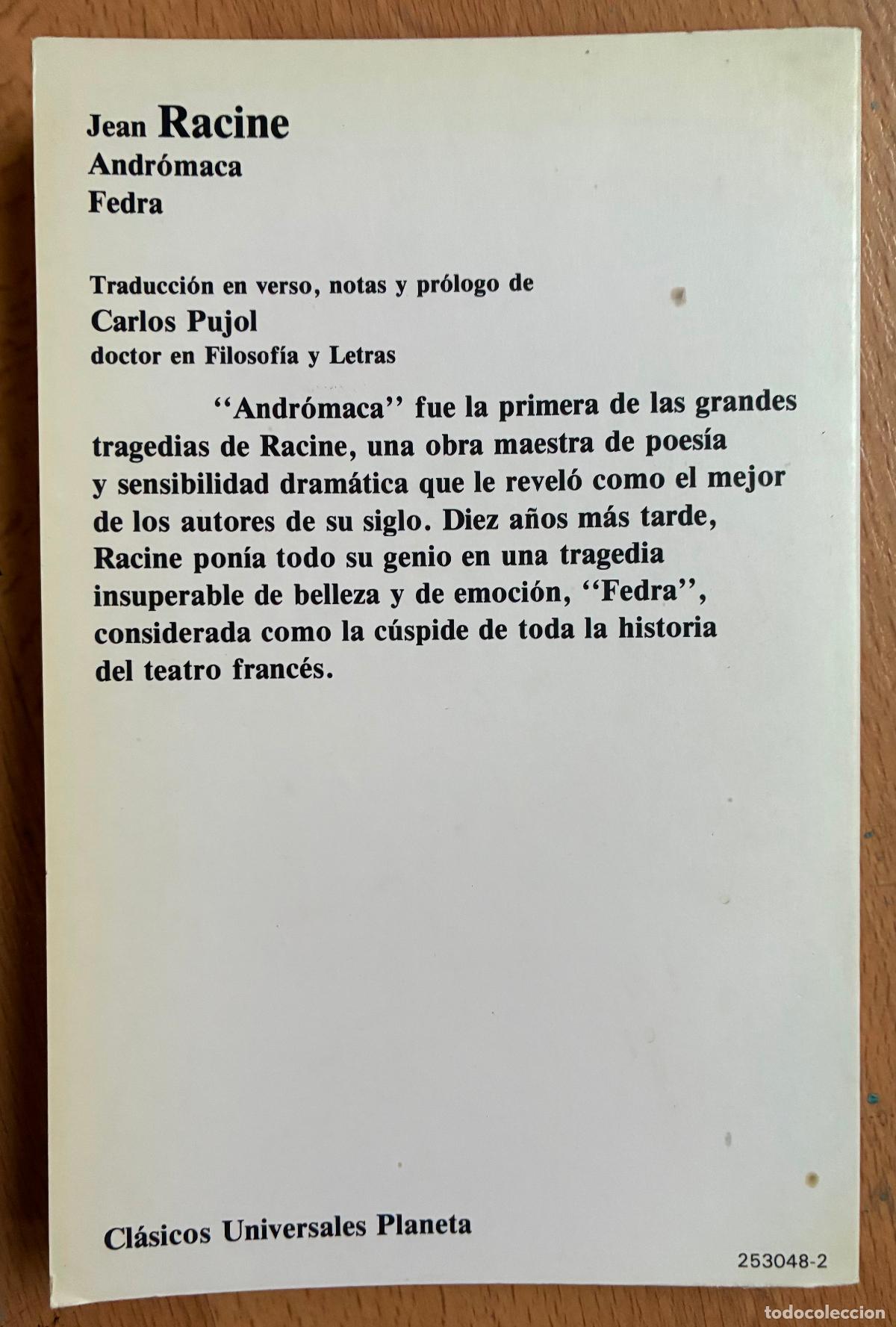 Libros de segunda mano: ANDROMACA FEDRA, Jean Racine - Foto 2