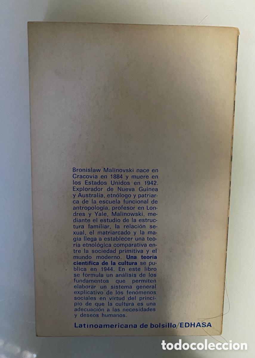 Libros de segunda mano: Una teor&iacute;a cient&iacute;fica de la cultura - MALINOWSKI, Bronislaw - Foto 2