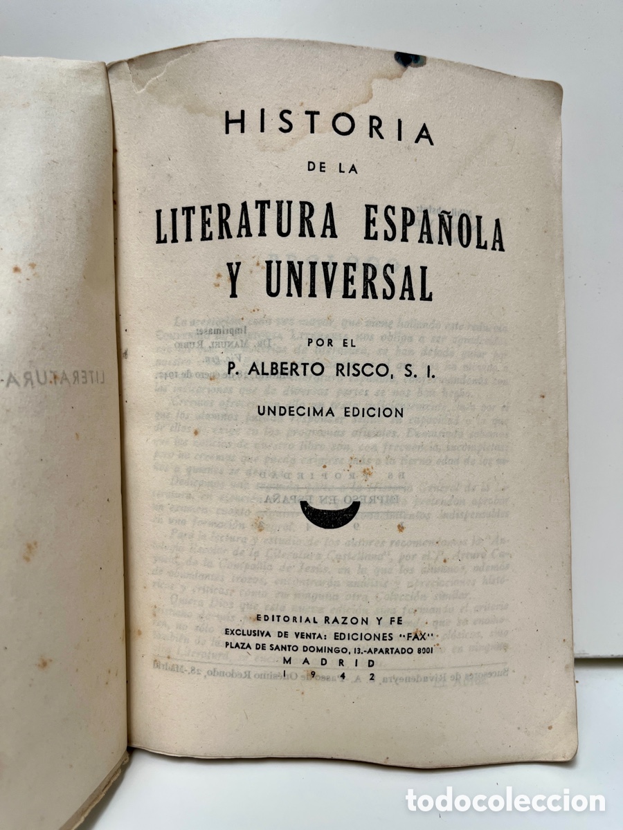 Libros de segunda mano: Historia de la literatura Espa&ntilde;ola y Universal. - Foto 4