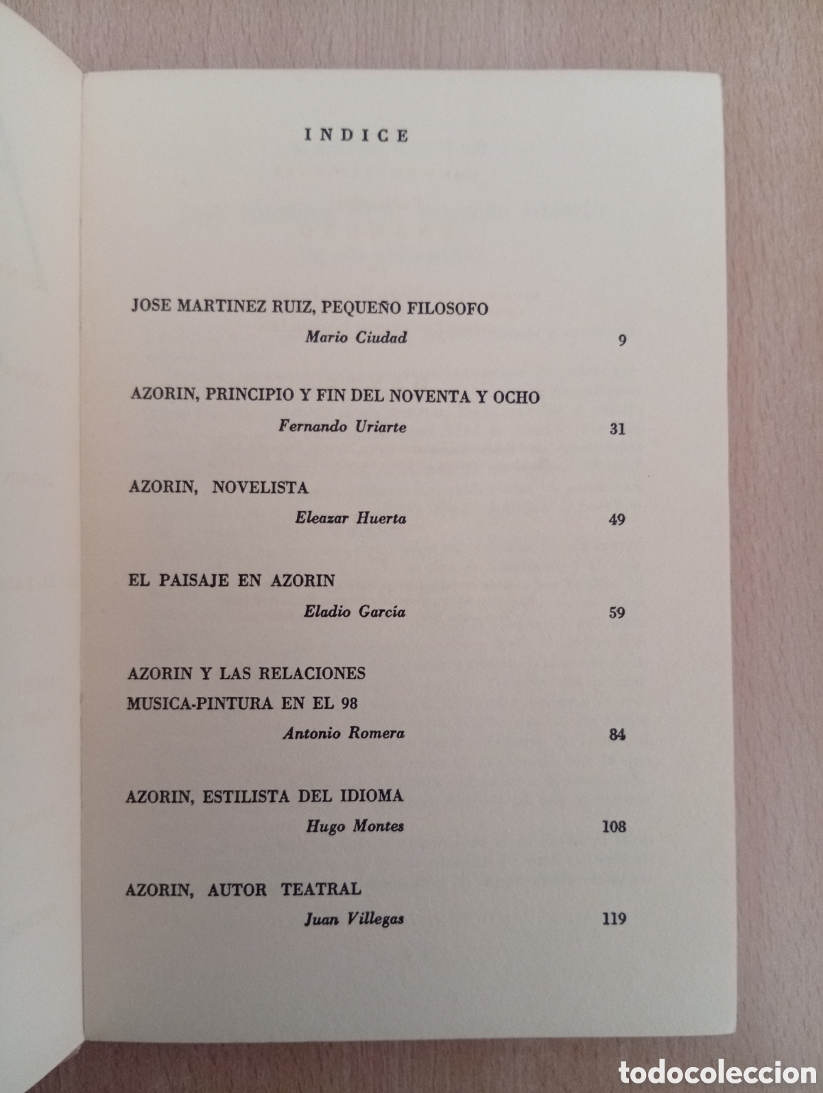 Libros de segunda mano: AZOR&Iacute;N. AA.VV. Universidad de Chile (1968) - Foto 11