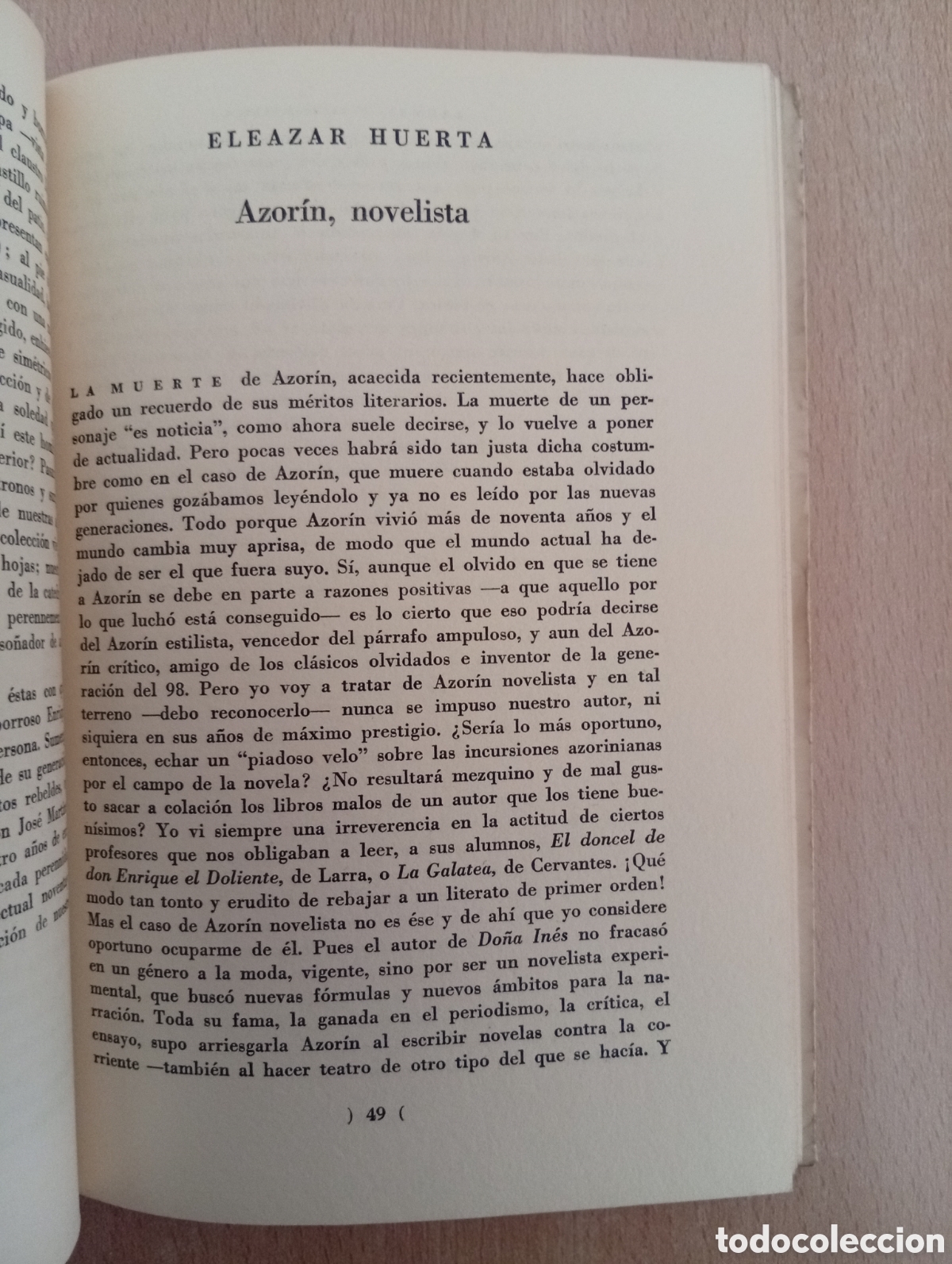 Libros de segunda mano: AZOR&Iacute;N. AA.VV. Universidad de Chile (1968) - Foto 14