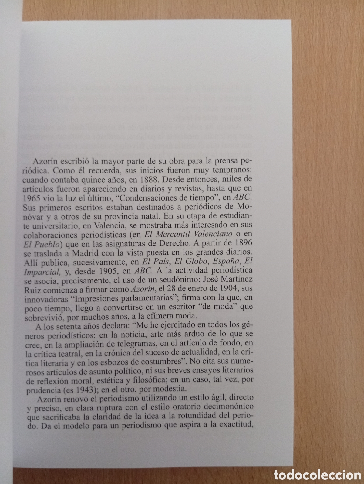 Libros de segunda mano: AZOR&Iacute;N, PERIODISTA. AA.VV. - Foto 8