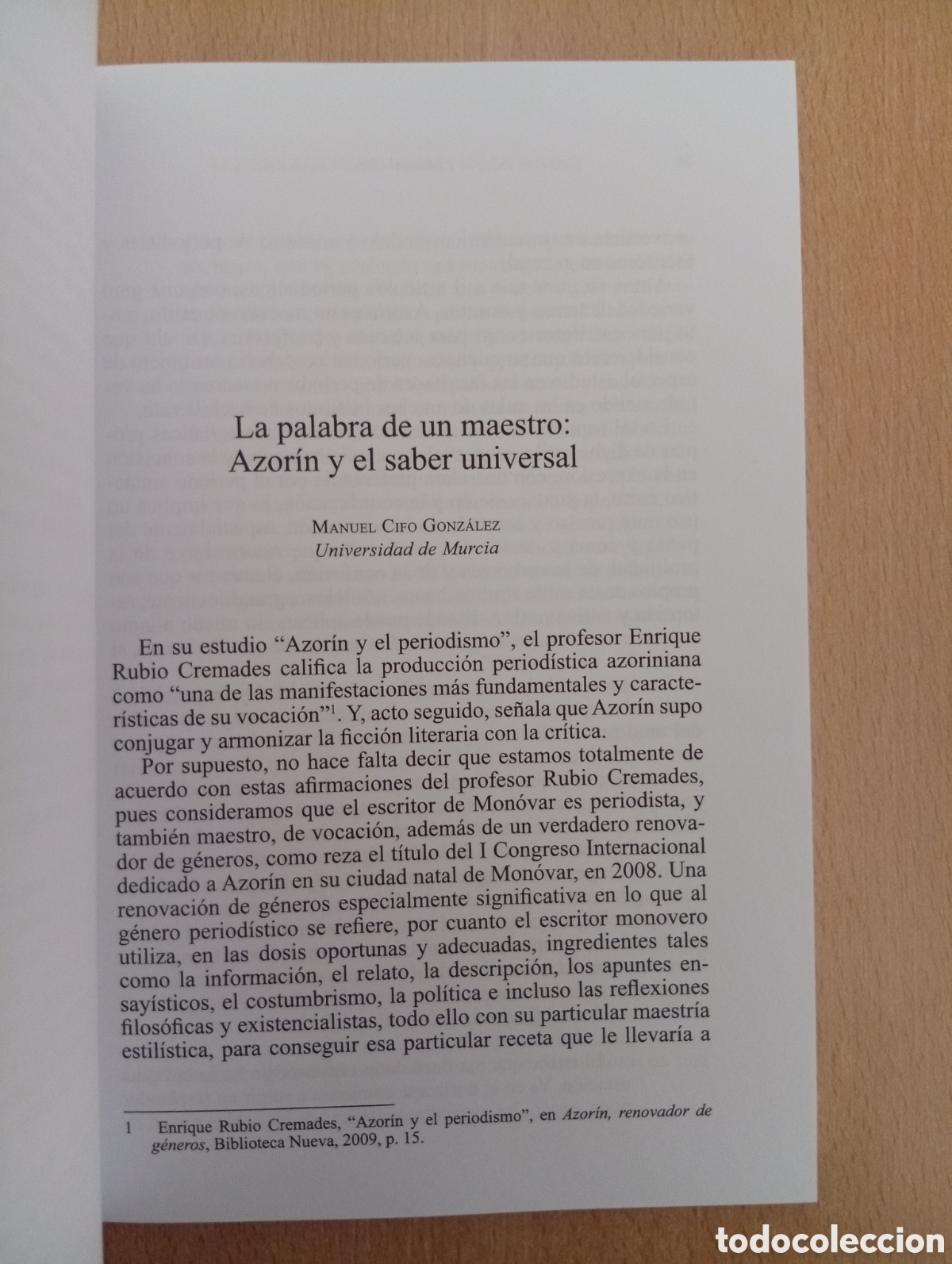 Libros de segunda mano: AZOR&Iacute;N, PERIODISTA. AA.VV. - Foto 10
