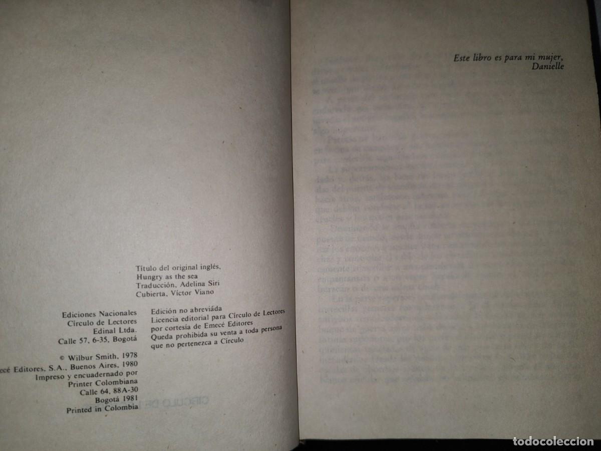 Libros de segunda mano: 146- VORAZ COMO EL MAR - W. SMITH - C&Iacute;RCULO DE LECTORES - 1981 - Foto 7