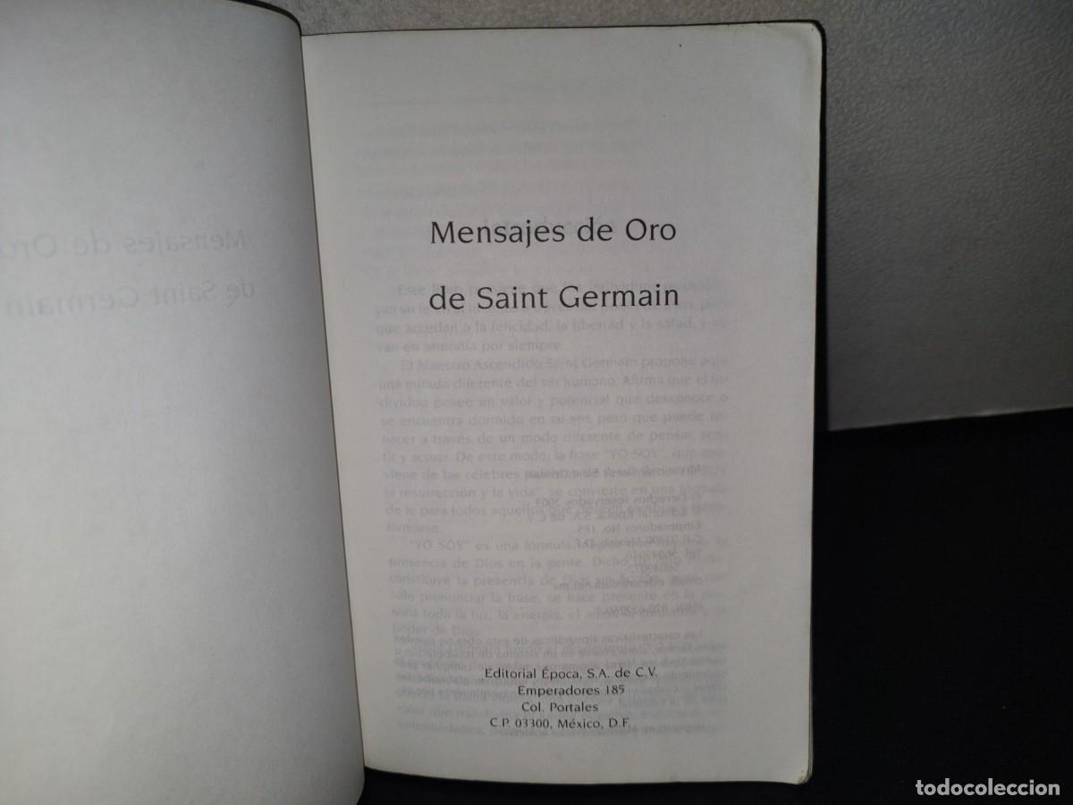 Libros de segunda mano: 146- MENSAJES DE ORO DE SAINT GERMAIN - EDITORIAL &Eacute;POCA - Foto 5